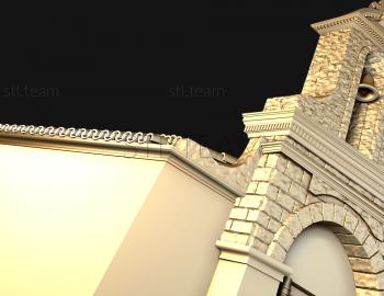 3D model Small church (STL)